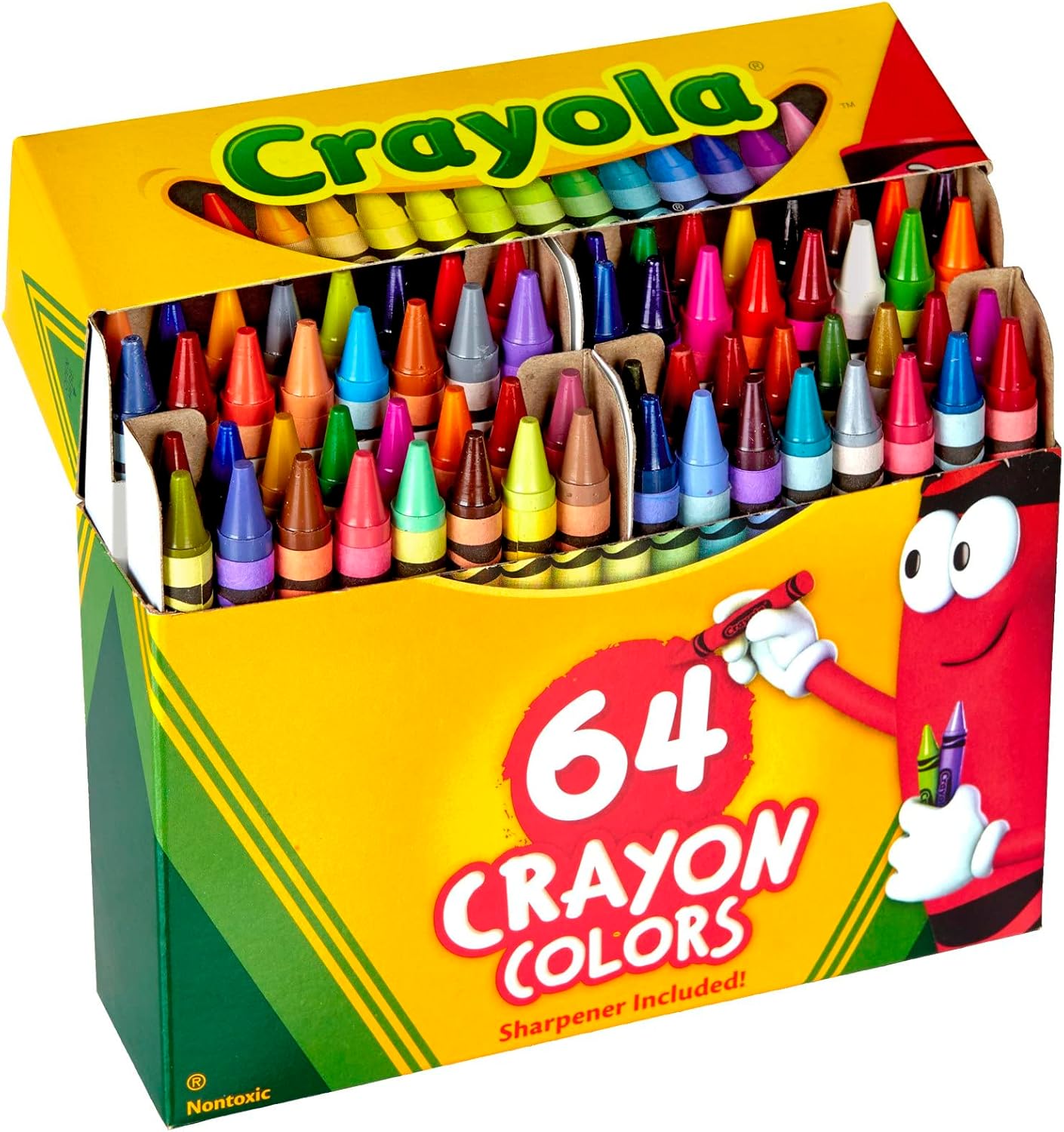 Crayola Crayons 64-Count with Sharpener