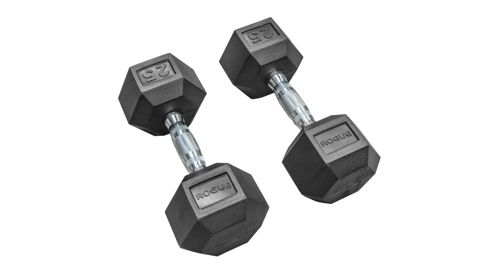 Rogue Rubber Hex Dumbbells