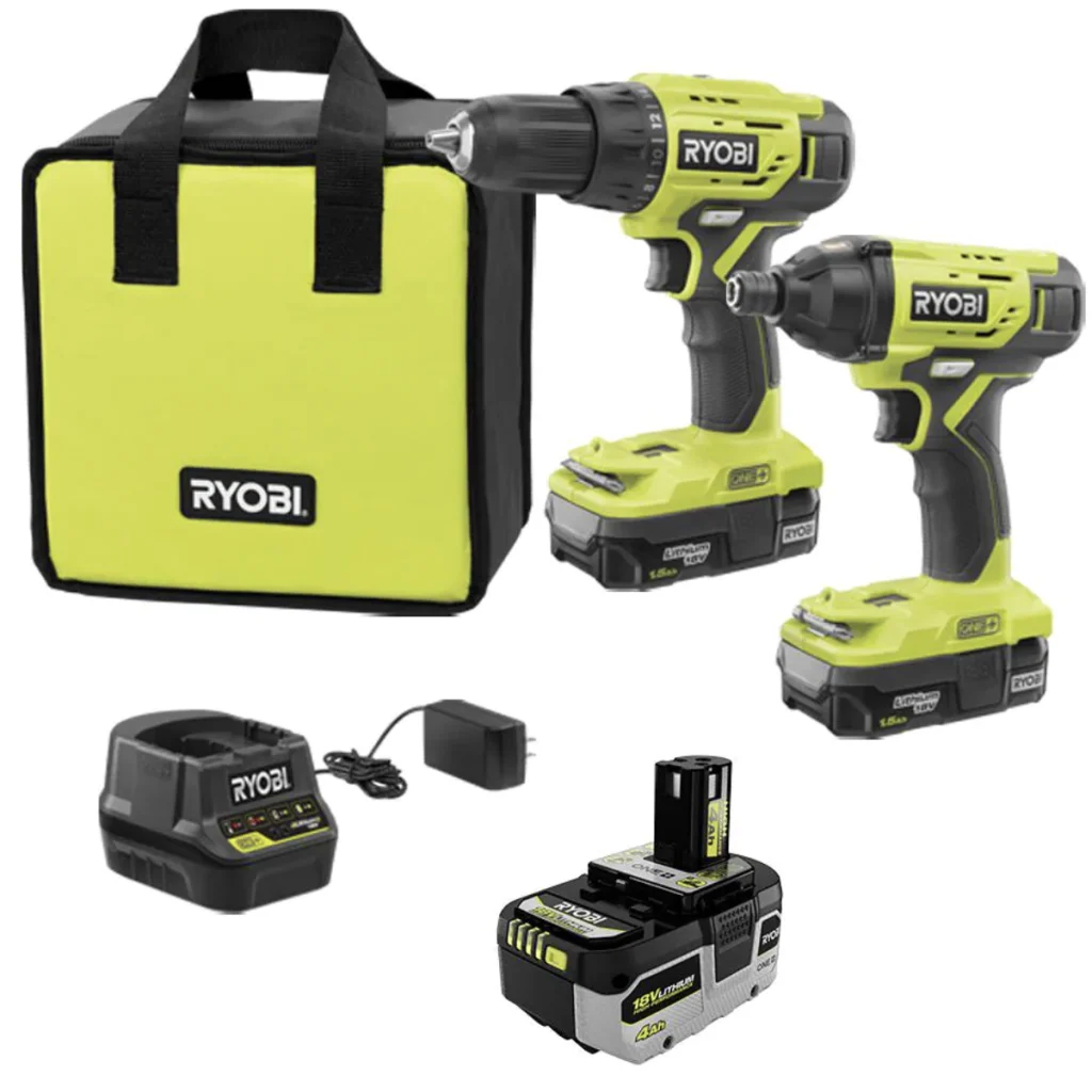 Ryobi P1817 One+ Drill Kit