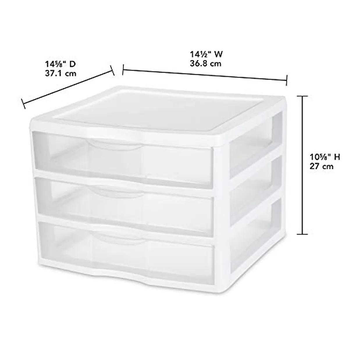 Sterilite Storage Drawer 3-Pack Clear